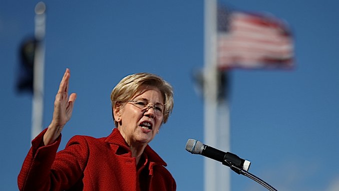 Elizabeth Warren Calls for Confederate Monuments to Be Taken Down