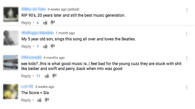 19 Youtube Comments You Ll See On Every Music Video Paste - react to copycat roblox music video