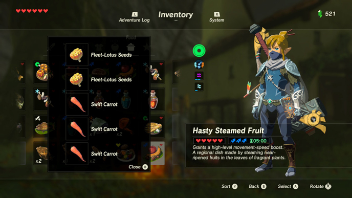 how do you get extra hearts and stamina in zelda breath of the wild