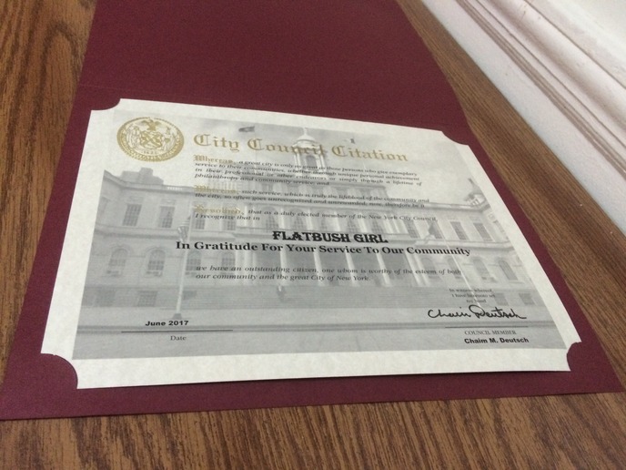 flatbushgirl certificate.JPG