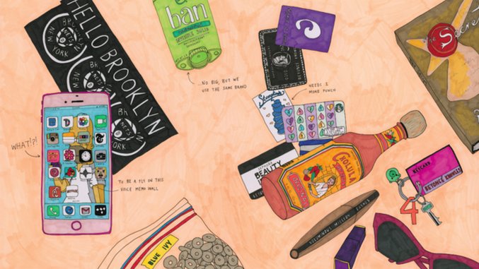 Broad City S Abbi Jacobson Illustrates The Contents Of Beyonce Trump S Bags In Carry This Book Paste