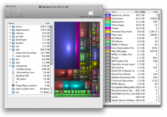 mac disk space full analyze