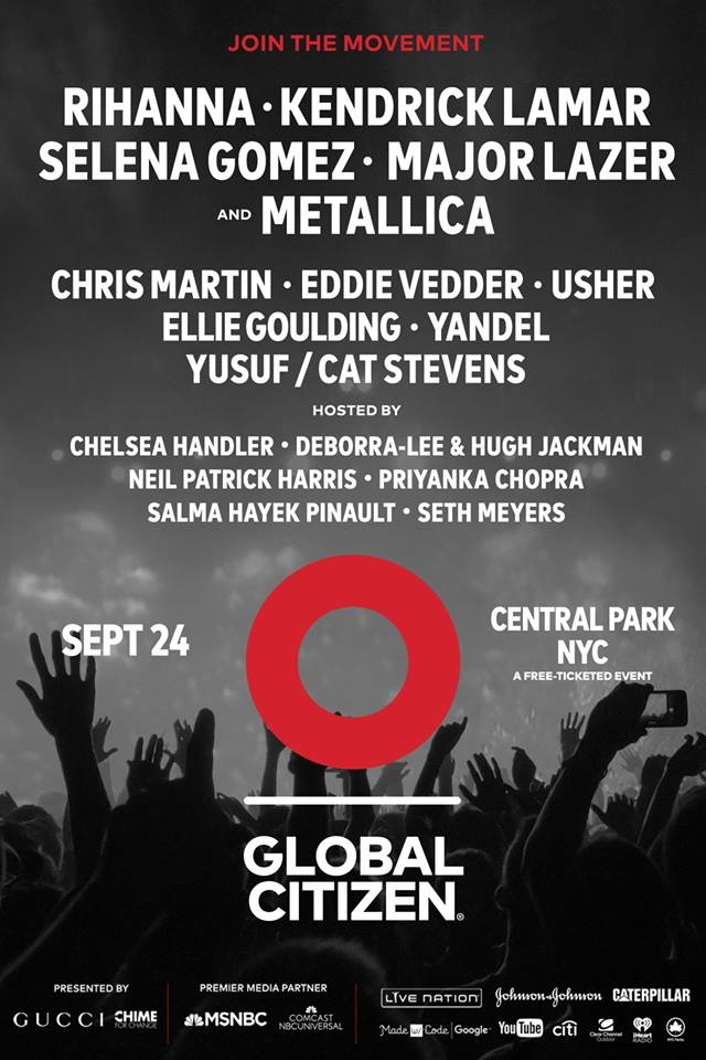 Global Citizen Festival Announces 2016 Lineup: Kendrick Lamar ...