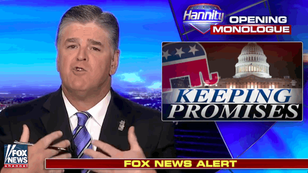 Sean Hannity, World's Toughest Man, Flip-Flops on Roy Moore Because of Whipped Cream and Hot Dogs