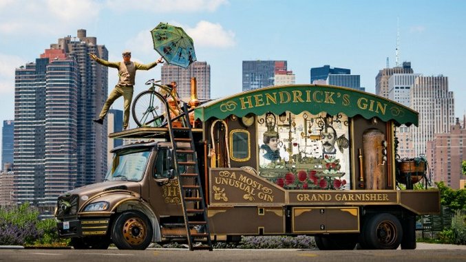 Hendrick's is Rolling Around The U.S. in This Giant Cucumber 'Garnisher'