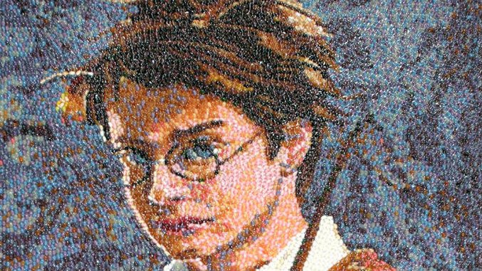 Artist Constructs Series of Elaborate and Colorful Jelly Bean Mosaics