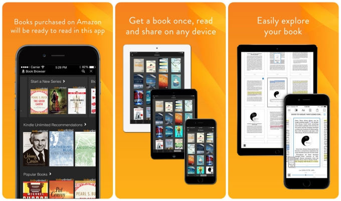 Five free E-book reader apps for smartphone devices