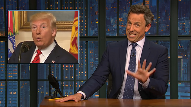 Watch Donald Trump, Rudy Giuliani Make Fun of Themselves on <i>Late Night With Seth Meyers</i>