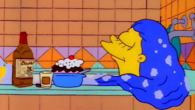 Cooking <i>The Simpsons</i>: Chocolate Chip Margarita Cheesecake Bars
