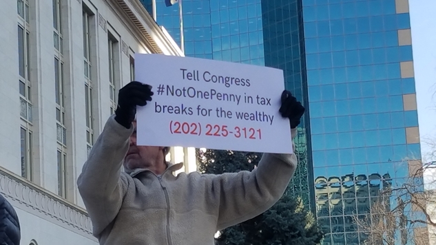 What I Saw At a Protest Against the Republican Tax Scam