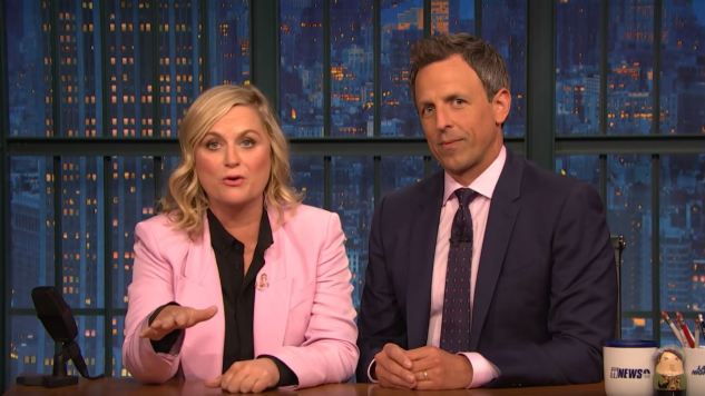 Amy Poehler Teams Up with Seth Meyers to Roast James Comey