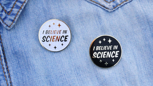 Celebrate Science with These Pins and Patches