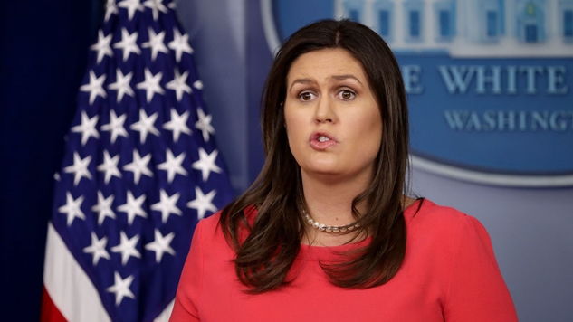 Sarah Huckabee Sanders Says She &#8220;Cannot Guarantee Anything&#8221; When Asked About the Supposed Tape of Trump Saying the N-Word
