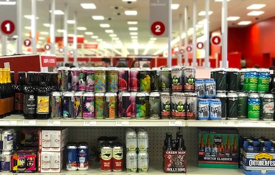 target beer fridge