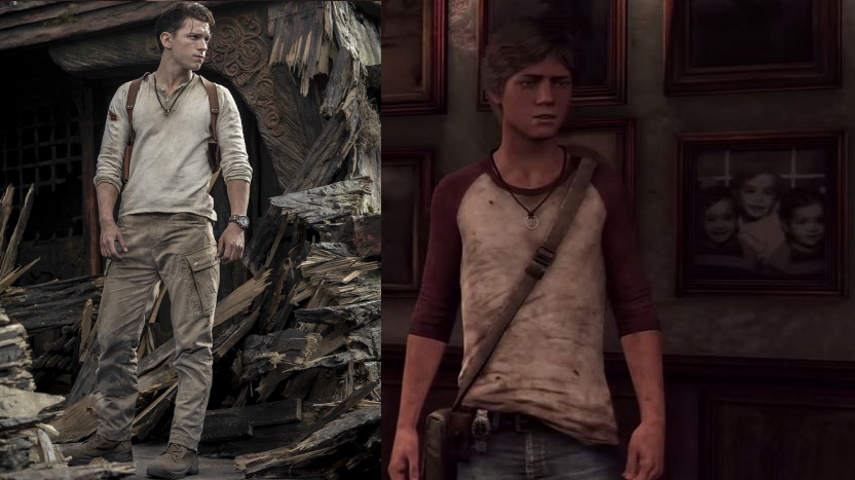 Holland portrays a younger Nathan Drake a. 