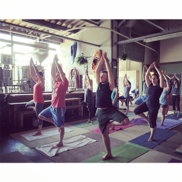 Yoga and Beer Breweries With Yoga Classes Drink Galleries Paste