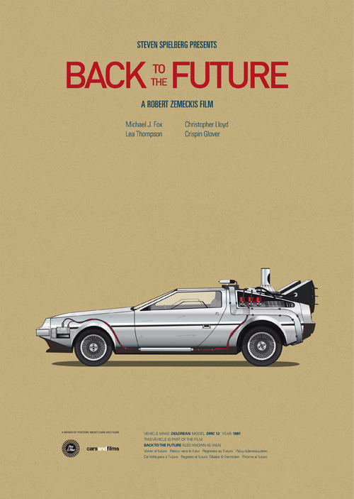  Poster Series Features Iconic Vehicles From Popular Films 