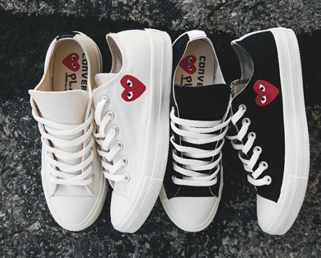 comme des garcons converse spotty