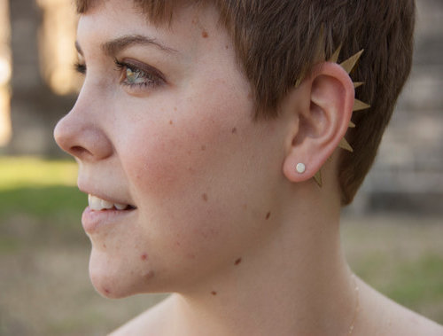 20 Statement Earrings From Etsy Design Galleries Paste Etsy Earrings Spike Statement Ear Cuff Cropped