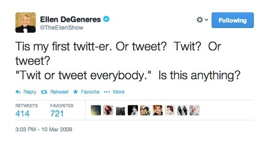 See the First Tweets From our Favorite Tweeters Paste