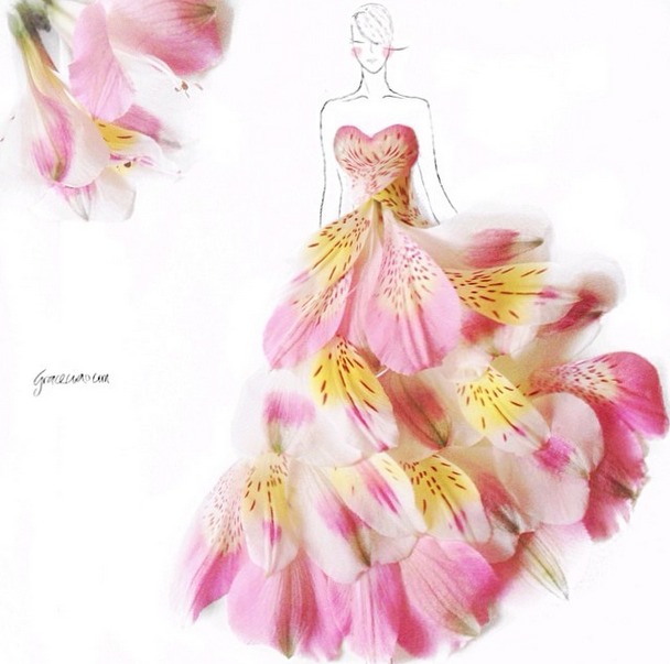 Flower Dress Design 7