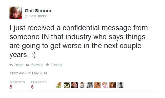 Comics Writer Gail Simone Tweets Frustration With School Reading