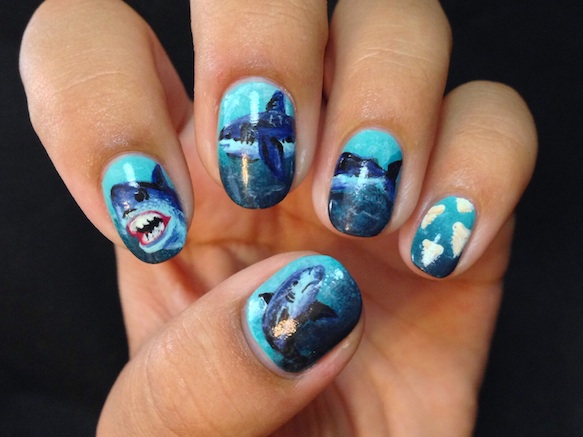 Jaws on Your Claws - The Best Shark Week Nail Art :: Design ...