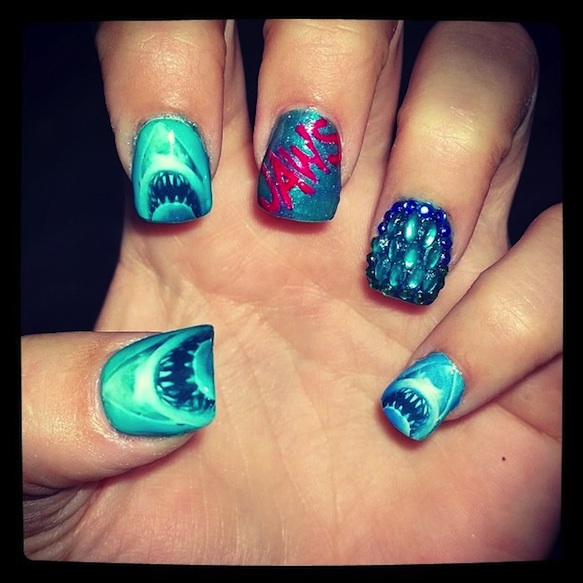 Jaws on Your Claws - The Best Shark Week Nail Art :: Design ...